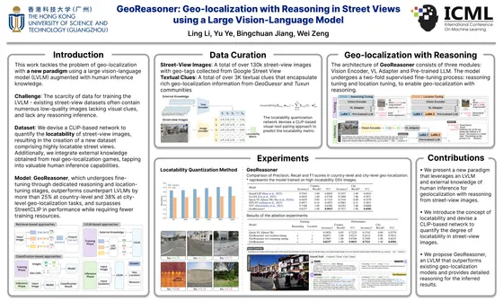 GeoReasoner: Geo-localization with Reasoning in Street Views using a Large Vision-Language Model — ICML 2024 poster