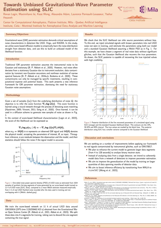 Towards Unbiased Gravitational-Wave Parameter Estimation using Score-Based Likelihood Characterization — ICML 2023 poster